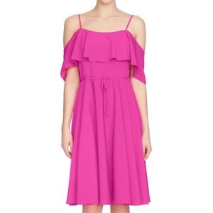 Women’s CeCe Cold Shoulder Magenta Dress WITH TAGS
